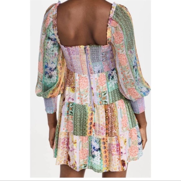Alice + Olivia Multicolor Patchwork Dress - Picture 3 of 6